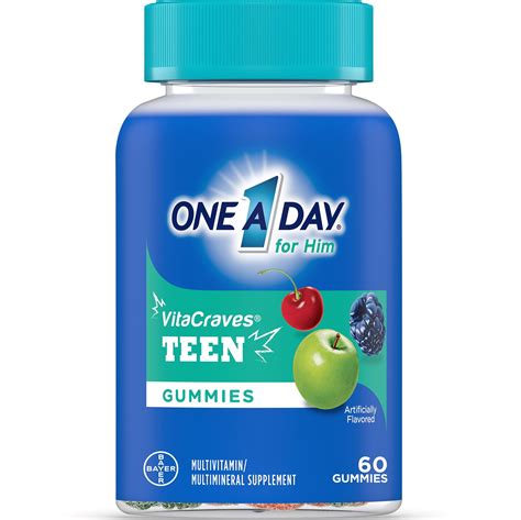 One A Day Teen for Him Multivitamin Gummies, 60 Count - Walmart.com