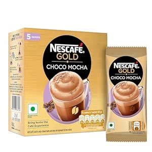 Gold Choco Mocha Instant Coffee Premix, 125g (5 Sachets x 25g) BY ...