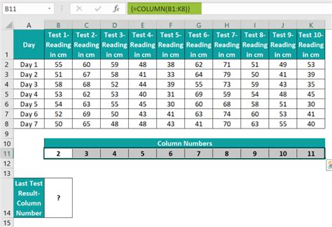 Image result for Excel Column Function