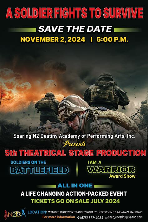 SOLDIERS ON THE BATTLEFIELD THEATRICAL STAGE PRODUCTION, Charles ...