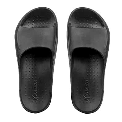 Buy Kraasa Comfort EVA Slides, Colors Men's Hawaii Slippers Black UK 7 ...