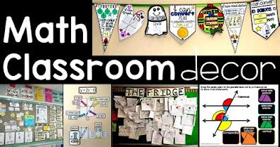 Scaffolded Math and Science: Math classroom decoration ideas