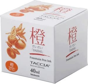 Taccia SUNAO-IRO DAIDAI (40mL) Ink Bottle - Buy Taccia SUNAO-IRO DAIDAI ...