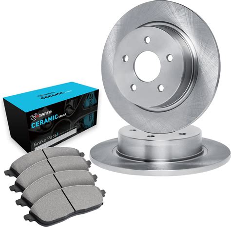 R1 Concepts Rear Brakes and Rotors Kit |Rear Brake Pads| Brake Rotors ...