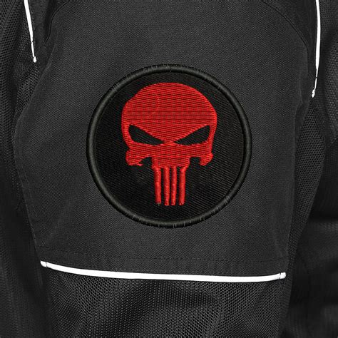 ISEE 360 Skull Theme Embroidered Sweable Applique Patches for Jackets ...