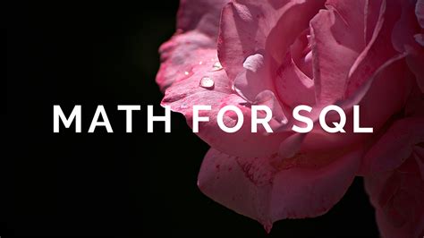 Image result for SQL Query Math