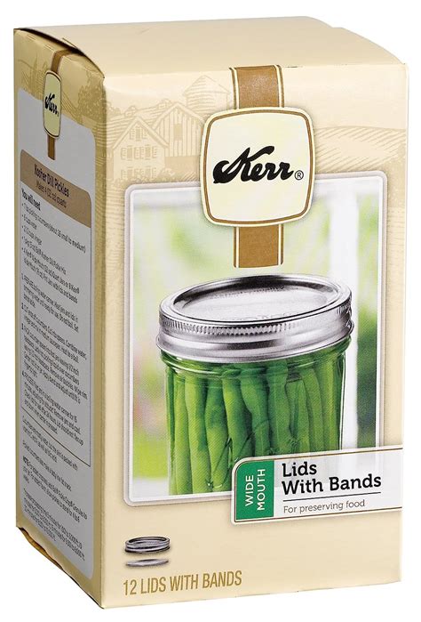 Kerr 00087 Wide Mouth Canning Jar Caps 12 Count : Amazon.in: Home & Kitchen
