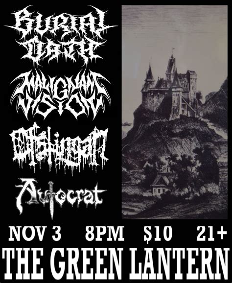 BURIAL OATH / OFSTINGAN / MALIGNANT VISION / AUTOCRAT, 497 W 3rd St ...
