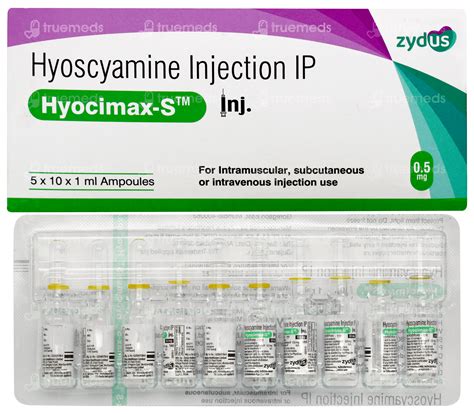 Hyocimax S 0.5 MG Injection 1 ML | Order Hyocimax S 0.5 MG Injection 1 ...