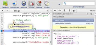 Live JavaScript Debugging 的图像结果