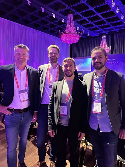 The team had a fantastic time at the Mirakl event at Glaziers Hall ...