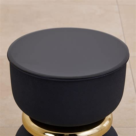 Buy Peter Glass Top Accent Table - Black from Home Centre at just INR ...