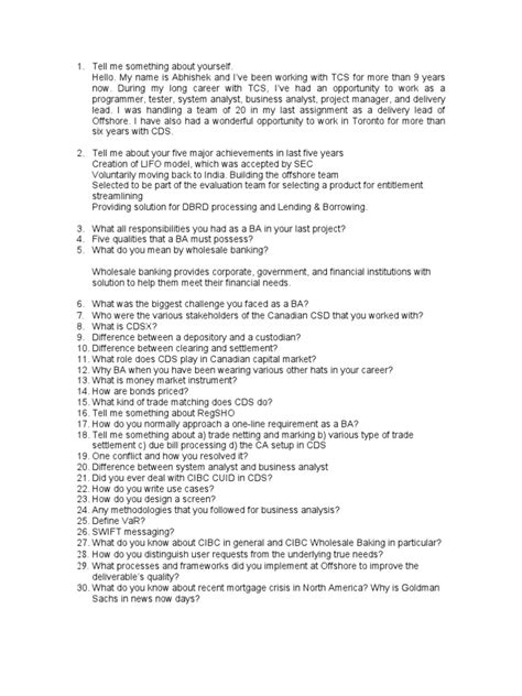 Image result for BA Interview Questions and Answers