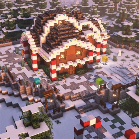 Image result for Gingerbread House Tutorial Minecraft