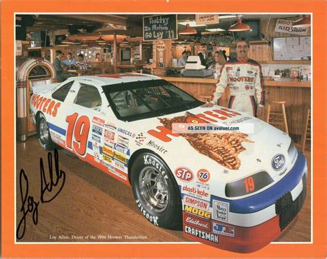 NASCAR Loy Allen Signed Hero Post Card Auto Hooters Racing | #6152382