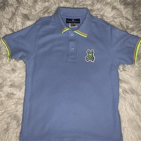 Boys psycho bunny polo shirt size S 7/8 - Depop