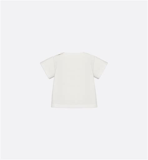 Baby T-Shirt Ivory Cotton Jersey | DIOR