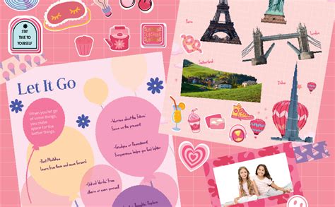 jackinthebox Paper DIY Journal For Girls Ages 8-12, 242 Pcs, Journaling ...