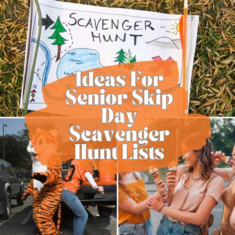 43 Ideas For Senior Skip Day Scavenger Hunt Lists - momma teen
