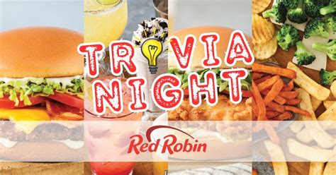 Trivia Night at Red Robin (Algonquin), Red Robin Gourmet Burgers ...