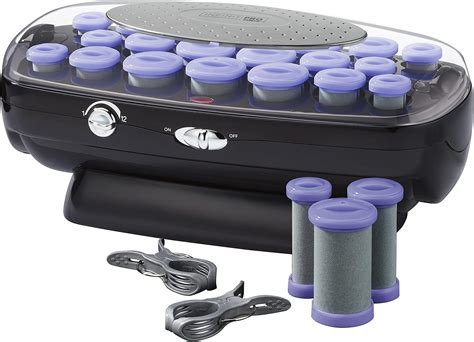 Amazon.com : Conair Ceramic 1 1/2-inch Hot Rollers, Super Clips ...