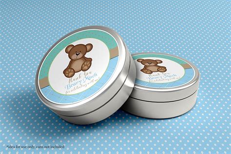 Buy Teddy Bear Boy Birthday Party Thank You Sticker Labels, 40 2 Party ...