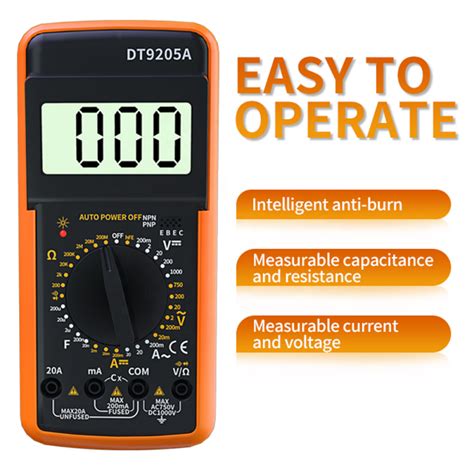 جهاز قياس رقمي ملتيميتر تيار متردد مستمر Digital AC DC Multimeter ...