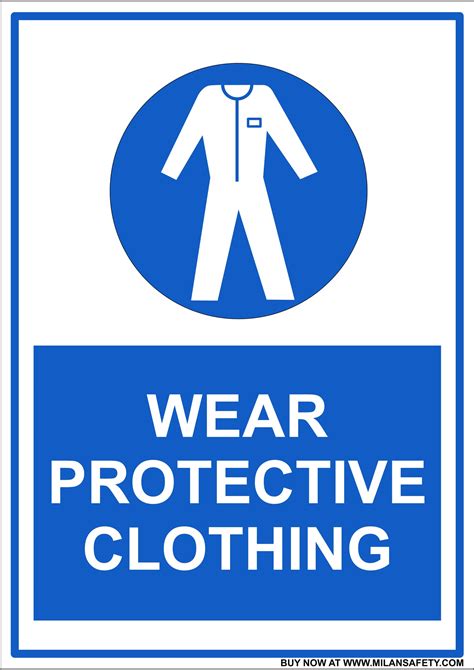 Wear protective clothing signage – Milansafety