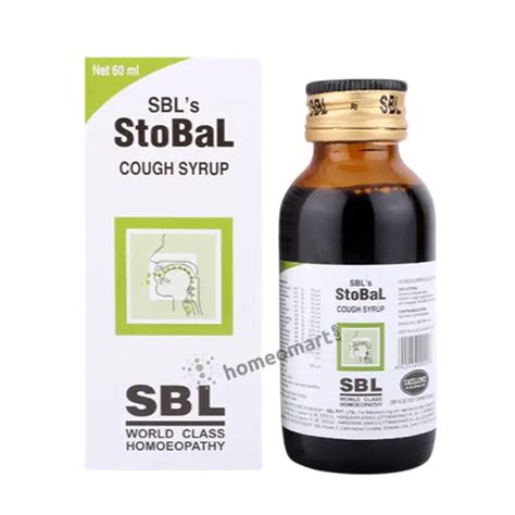 SBL Stobal Cough Syrup - Effective Relief for Dry & Wet Coughs, Throat ...