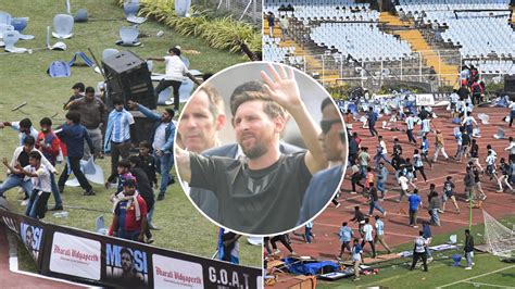 Desastre en la visita de Lionel Messi a la India: videos del caos le ...