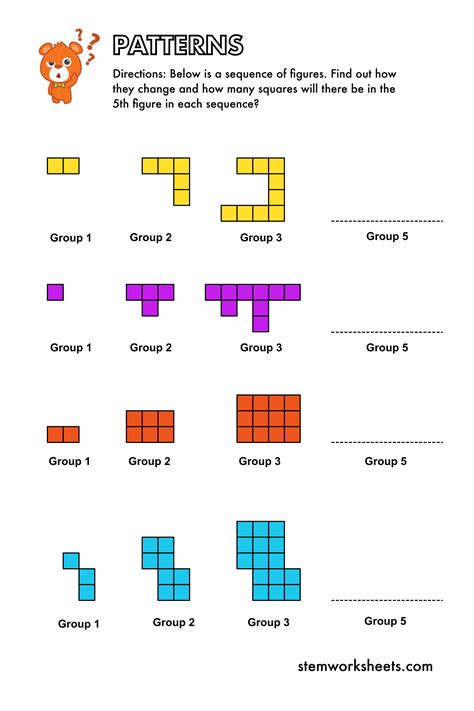 Image result for Growing Patterns Worksheet