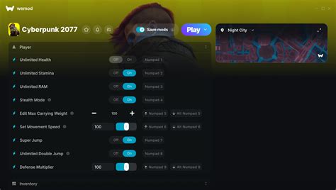 Cyberpunk 2077 Cheats, Trainers and Maps for PC | WeMod