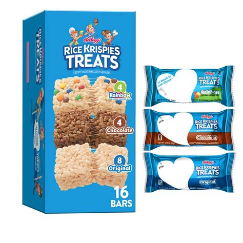 Rice Krispies Treats Crispy Marshmallow Squares Kids Snacks Cereal Bars ...