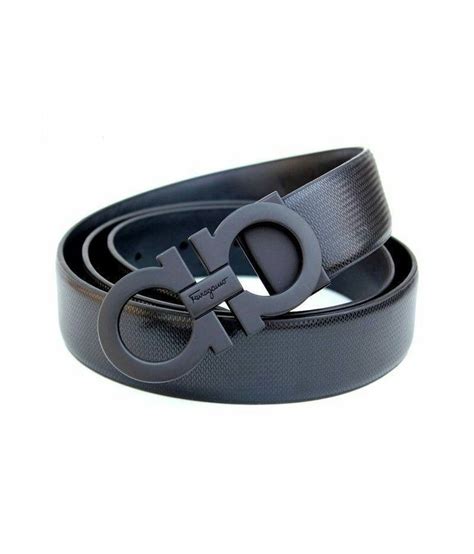 Ferragamo Black Leather Casual Belt: Buy Online at Low Price in India ...