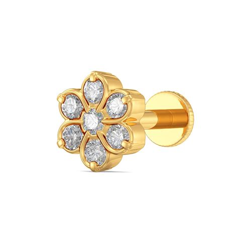 Buy Joyalukkas 22k (916) Yellow Gold and Diamond Nose Pin at Amazon.in