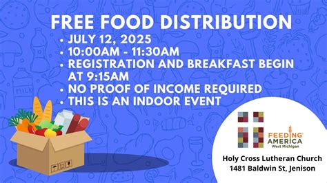 Free Food Distribution/Distribución gratuita de alimentos with Feeding ...