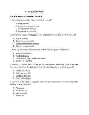 QTA Sample MCQ Ques MBA Sem 1 - Model Question Paper COURSE ...