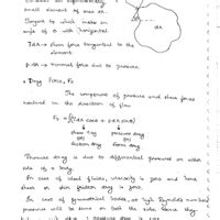 Handwritten Notes: Forces on Submerged Bodies - Fluid Mechanics for ...