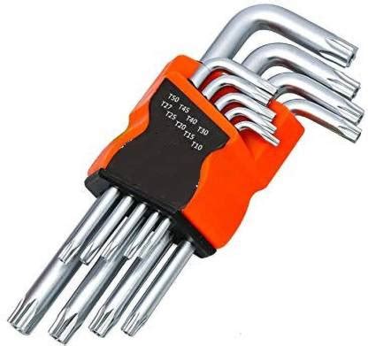 Qualigen 9Pcs L Type Screwdriver Double-End Wrench Hexagon Torx Star ...