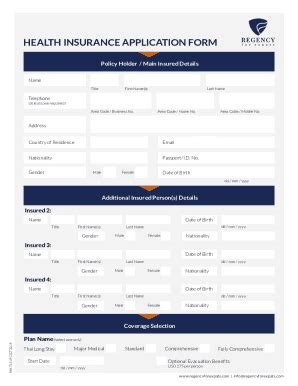 Image result for Insurance Application Form