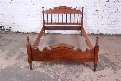 Antique Solid Walnut Jenny Lind Spindle Bed Frame at 1stDibs | jenny ...