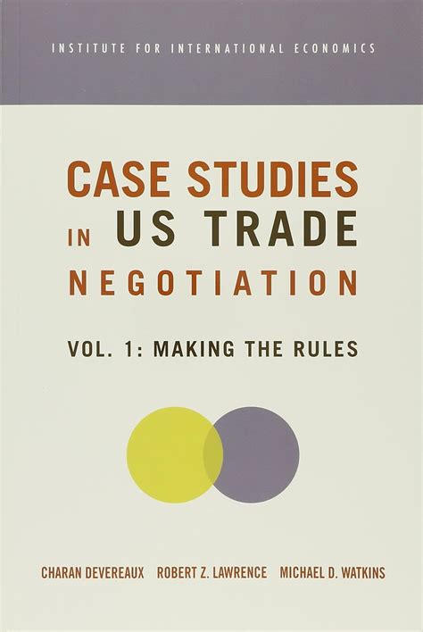 Buy Case Studies in U S Trade Negotiation Book Online at Low Prices in ...
