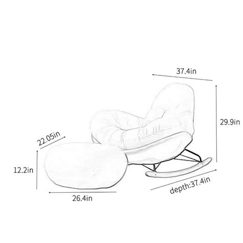 Sofa Recliner Home Living Room Rocking Chair Rocking Chair | Wooden Bazar