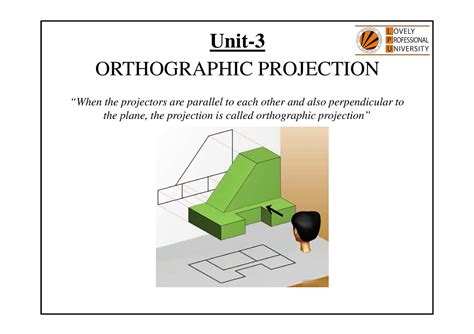 Orthographic Projections - Unit- ORTHOGRAPHIC PROJECTION “When the ...