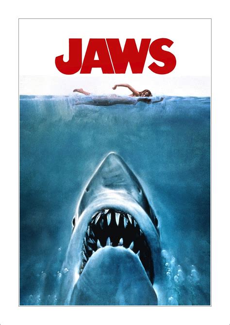Vintage Jaws Movie Poster Poster Framed Wall Art Print | Etsy