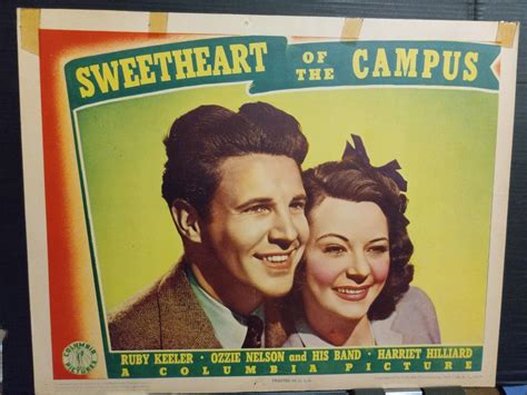 Lobby Card 1941 SWEETHEART OF THE CAMPUS Ozzie Nelson Harriet Hilliard ...