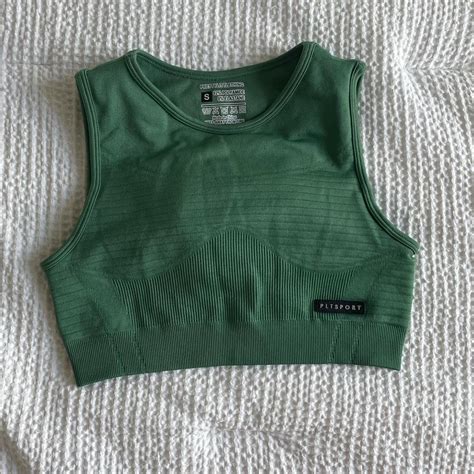 GREEN SPORTS BRA Super cute green sports bra from... - Depop