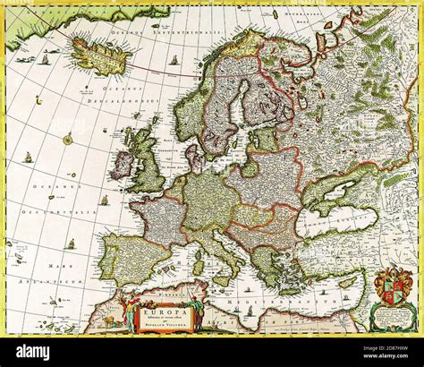 Old Map of Europe 的图像结果