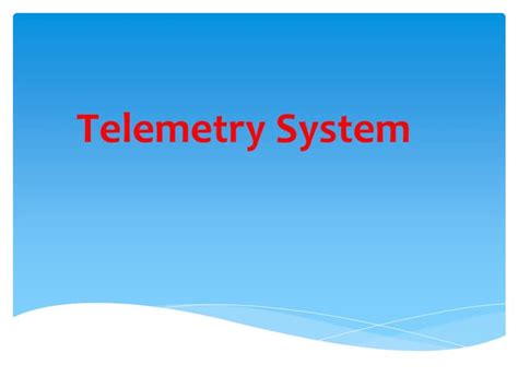 Telemetry System 的图像结果