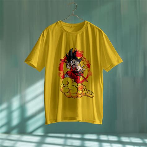Goku on Nimbus : Graphic Printed Oversized T-shirt for Men – Mogamboo ...